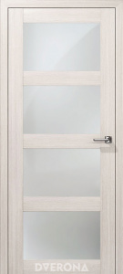 Дверное полотно 3D пленка «Кватро», Снежная лиственница, стекло-сатин