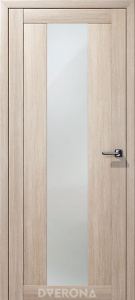 Дверное полотно Экошпон «Сигма», Амурская лиственница, стекло-сатин